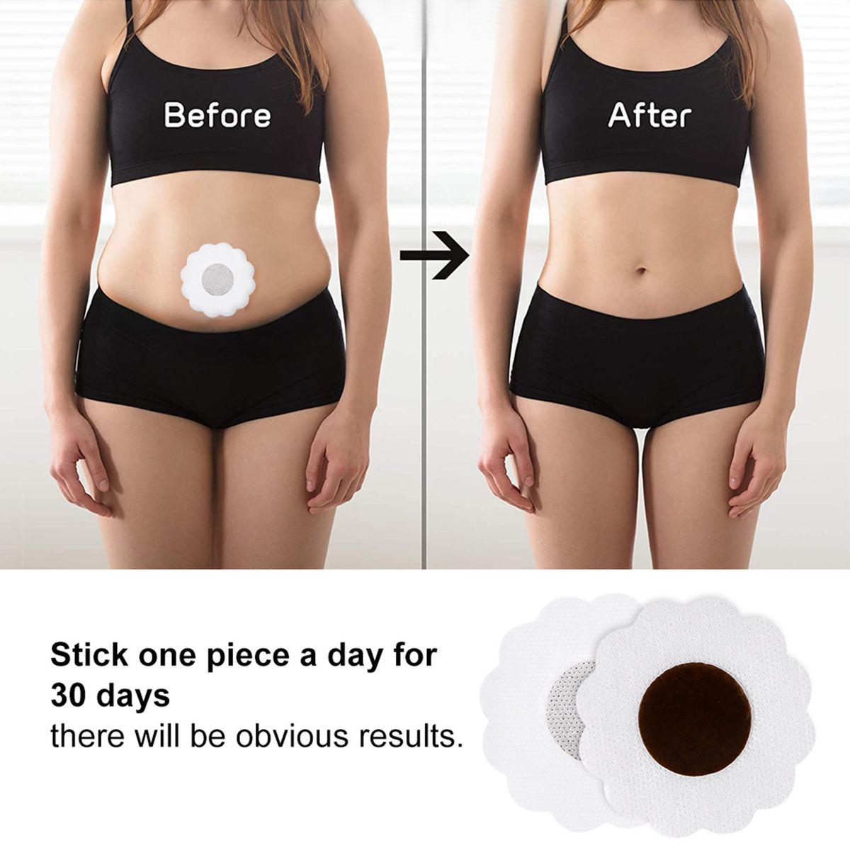 8PCS Slim Patch Navel Sticker Anti-Obesity Fat Burning For