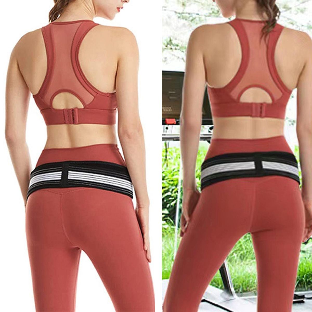 Sciatica Belt for Pain Relief Premium Back Support Brace Breathable Black
