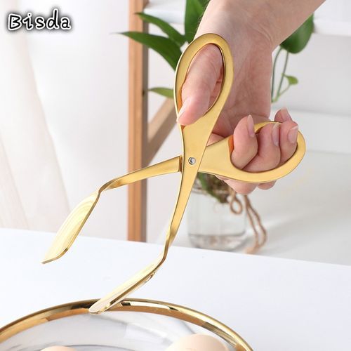 2Pcs Food Tongs Stainless Steel Bread Clips
