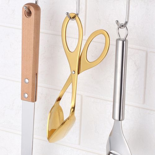 2Pcs Food Tongs Stainless Steel Bread Clips