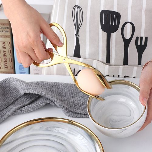 2Pcs Food Tongs Stainless Steel Bread Clips