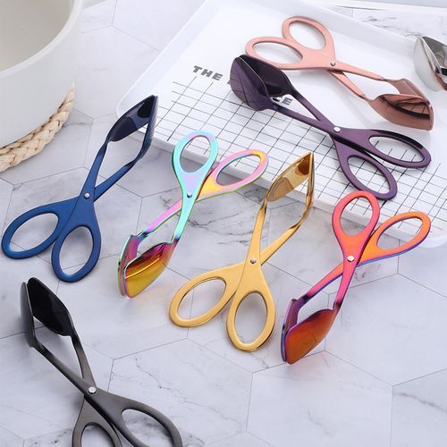 2Pcs Food Tongs Stainless Steel Bread Clips