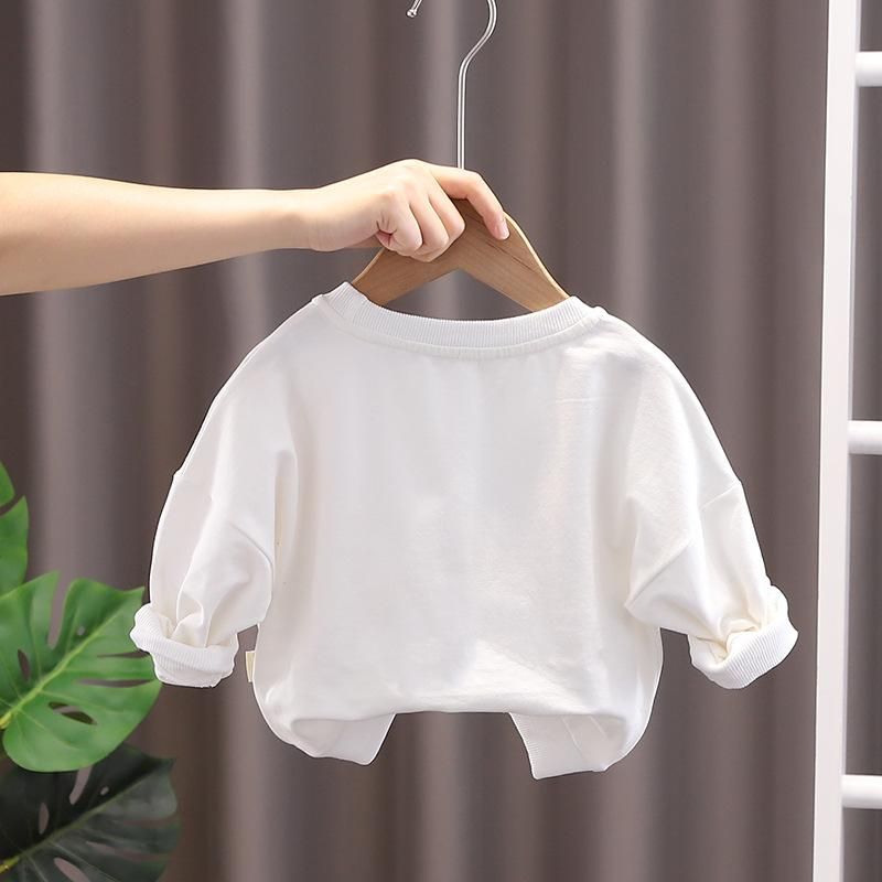 Children'S Clothing Set 2 Piece Sweatshirt + Jeans White