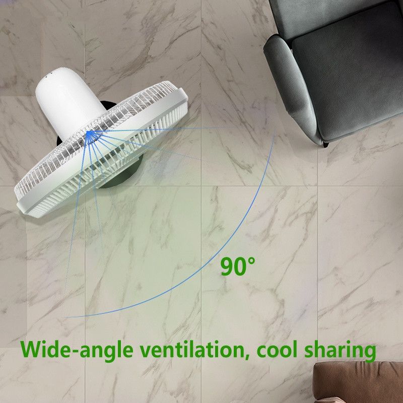 16 Inch Floor Rechargeable Standing Fan With Solar Panels