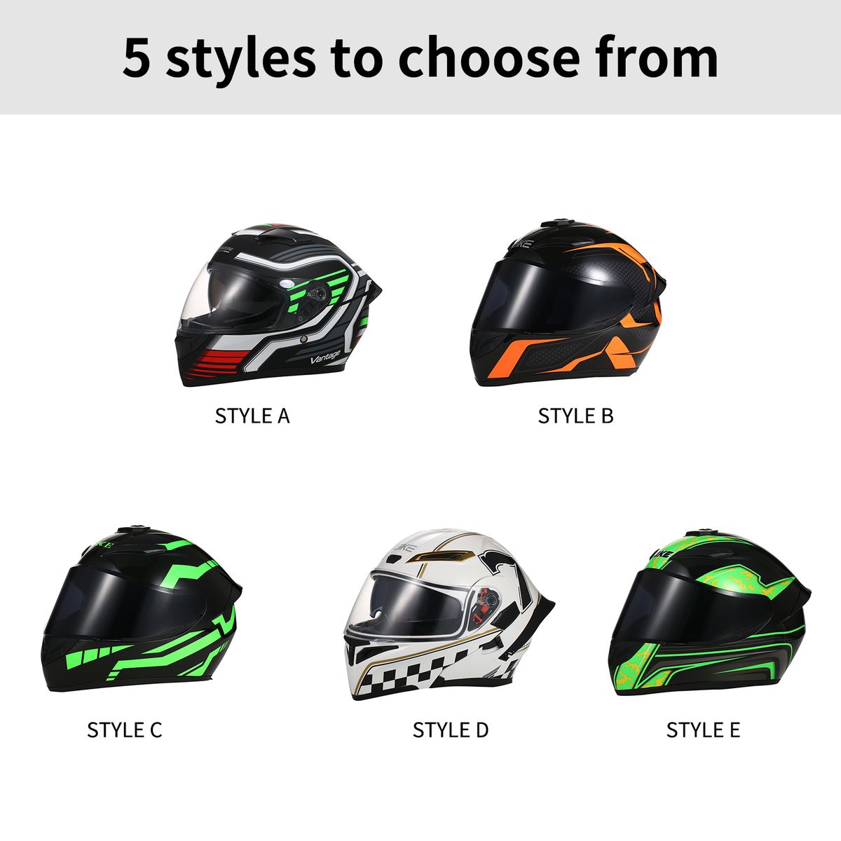 Motorcycle Helmet Full Face Street Helmet Unisex Adult Cool