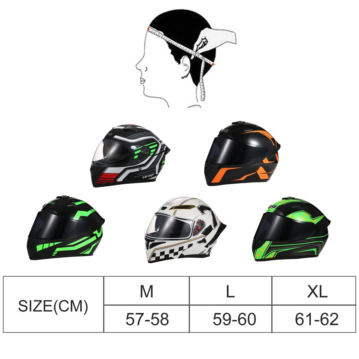 Motorcycle Helmet Full Face Street Helmet Unisex Adult Cool