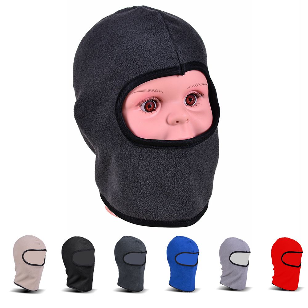 Kids Hat Winter Full Face Ski Mask Windproof Polar Fleece