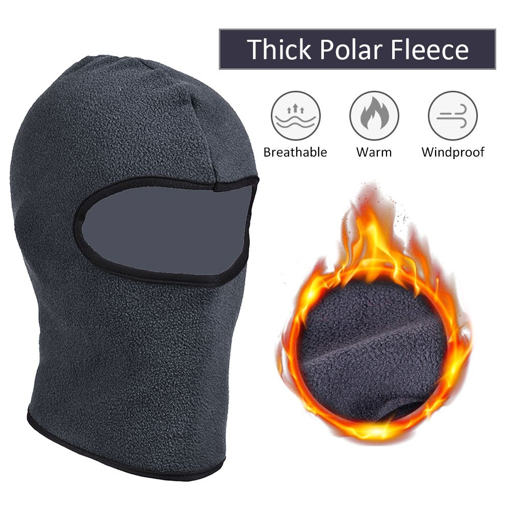 Kids Hat Winter Full Face Ski Mask Windproof Polar Fleece