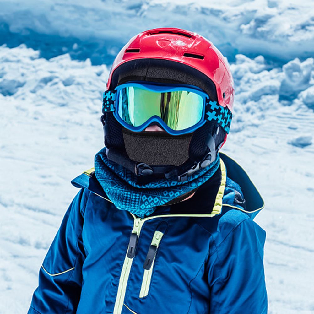 Kids Hat Winter Full Face Ski Mask Windproof Polar Fleece