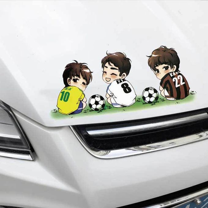 Funny  Artoon  Ar Sti Ker Football Player Pattern Sti Ker Waterproof De Als-multicolor-A23