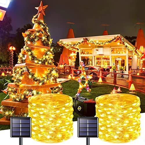 12 Meters Solar Lamp String Outdoor Waterproof Fairy Lamp