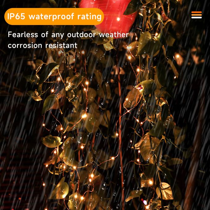 12 Meters Solar Lamp String Outdoor Waterproof Fairy Lamp