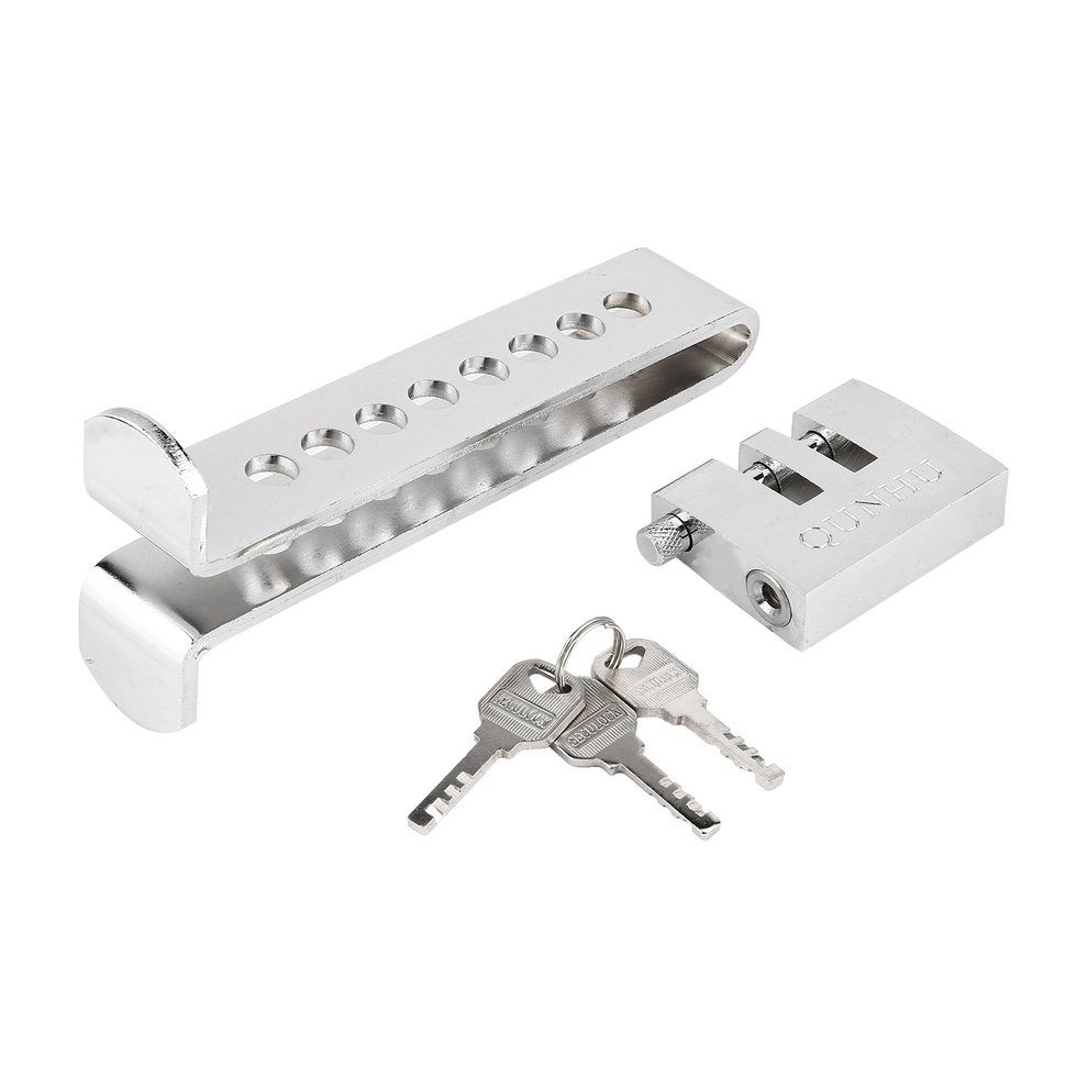 Stainless Steel 8 Holes  Ar  Lut H/Brake Throttle/Pedal Lo K Anti-theft-Silver