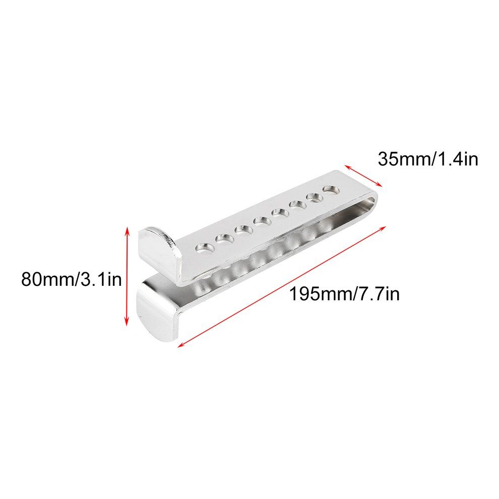 Stainless Steel 8 Holes  Ar  Lut H/Brake Throttle/Pedal Lo K Anti-theft-Silver