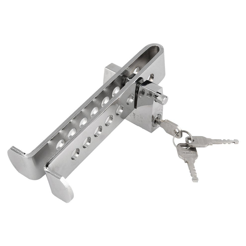 Stainless Steel 8 Holes  Ar  Lut H/Brake Throttle/Pedal Lo K Anti-theft-Silver