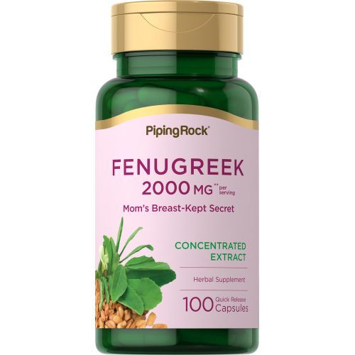 Fenugreek, 2000 Mg (per Serving), 100 Quick Release Capsules