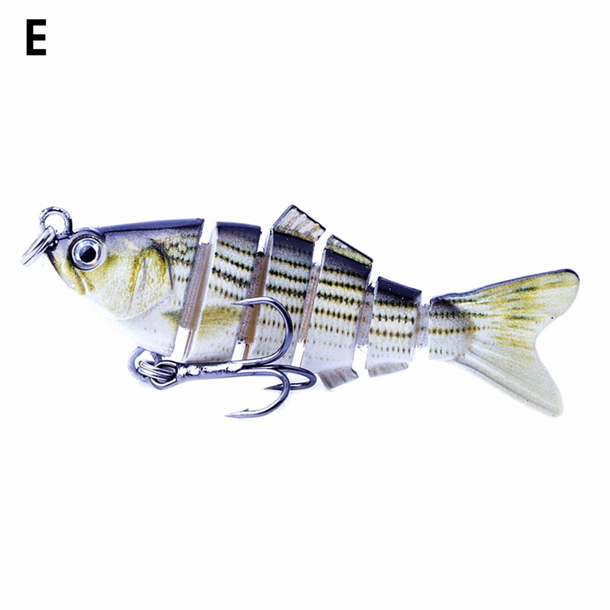7cm 8.5g Reusable Artificial Bait 6 Sections Vivid-E