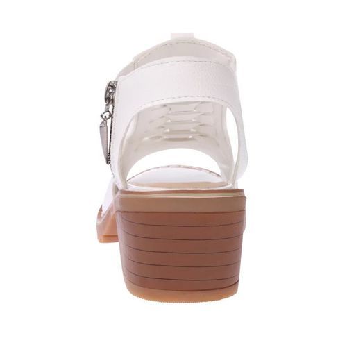 Ladies Berniso Sandals Wedge Heels Large Size Flat Sandals And Slippers-White