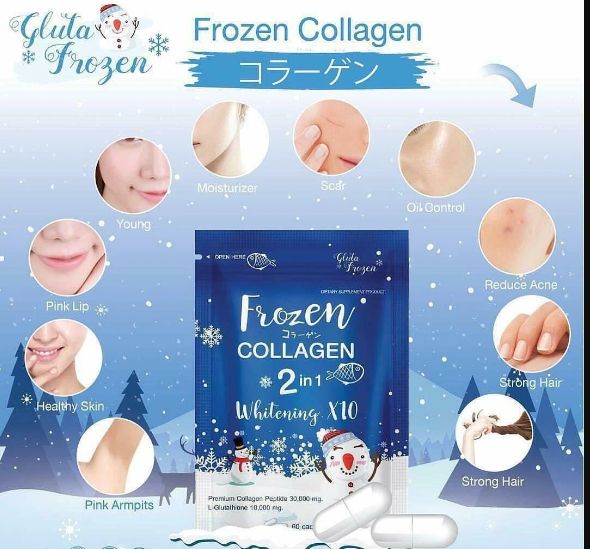 2 In 1 Frozen Collagen Detox Skin Whitening Capsules