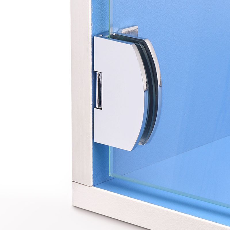 GlHinge Free Punching Zinc Alloy Brushed / Bright Hinges For Wine Cabinet Display Cabinet 5-8mm / 8-10mm Thickness Glass