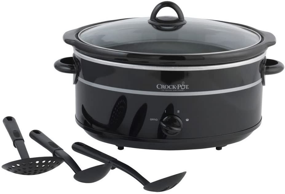 6.5L Large Traditional Slow Cooker Black