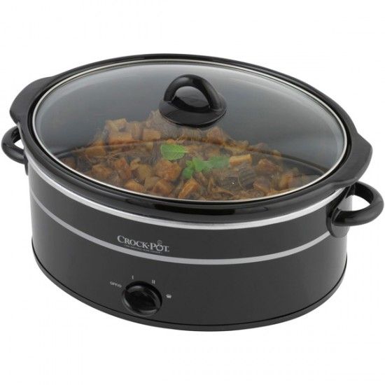 6.5L Large Traditional Slow Cooker Black