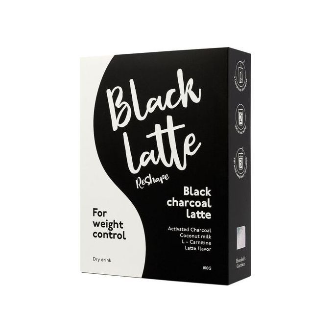 Black Latte Charcoal Coffee Weight Loss Reduce Appetite