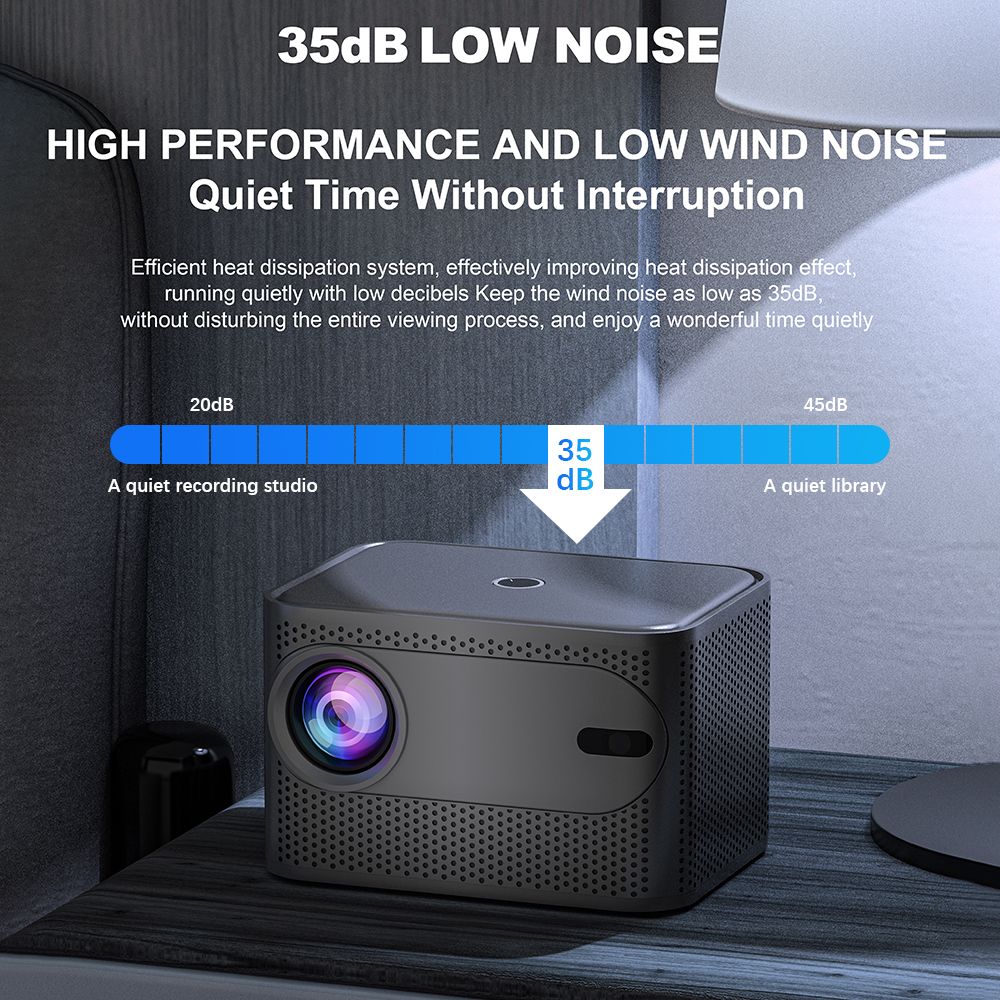 4500 Lumens Smart Projector 230-Inch LCD Multimedia Movie
