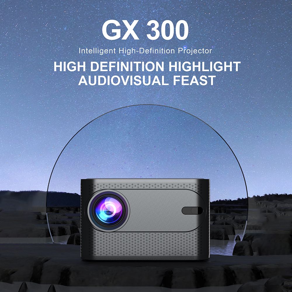 4500 Lumens Smart Projector 230-Inch LCD Multimedia Movie