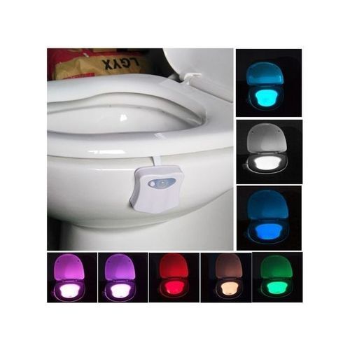 8 Colors Indoor Night Motion Sensor LED Toilet Seat Light-bowl Lamp