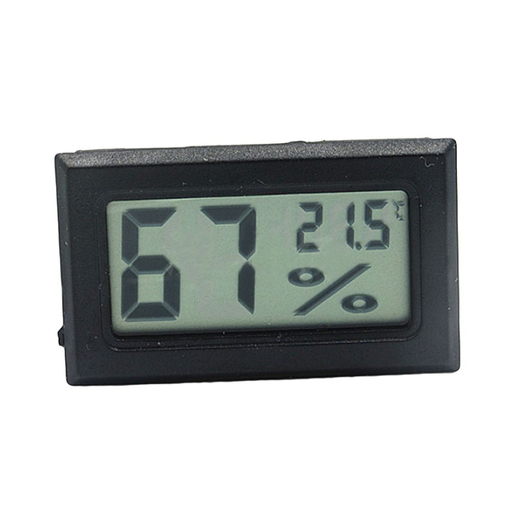 Mini LCD Digital Wireless Thermometer Hygrometer-Black