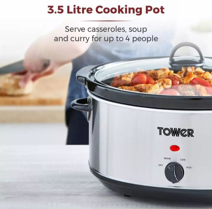 Family 3.5L Stainless Steel Slow Cooker