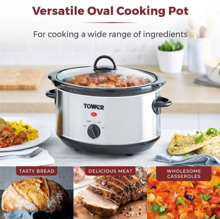 Family 3.5L Stainless Steel Slow Cooker