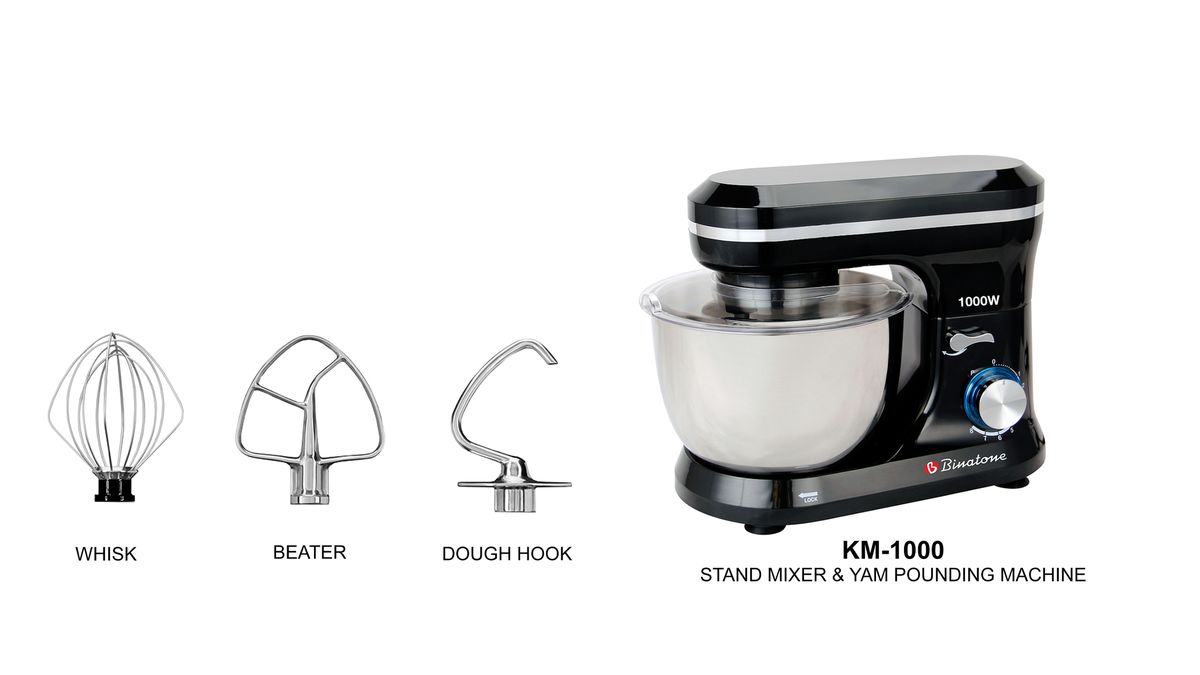 4 Litres (KM-1000) Stand Mixer & Yam Pounding Machine