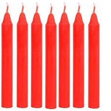 7 Pcs RED COLOURED CANDLE