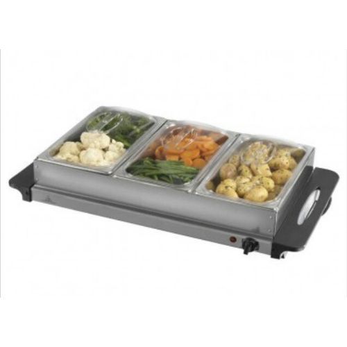 Three Tray Buffet Server & Plate Warmer