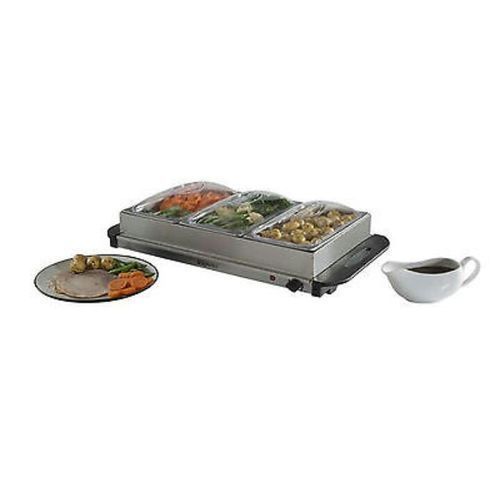Three Tray Buffet Server & Plate Warmer