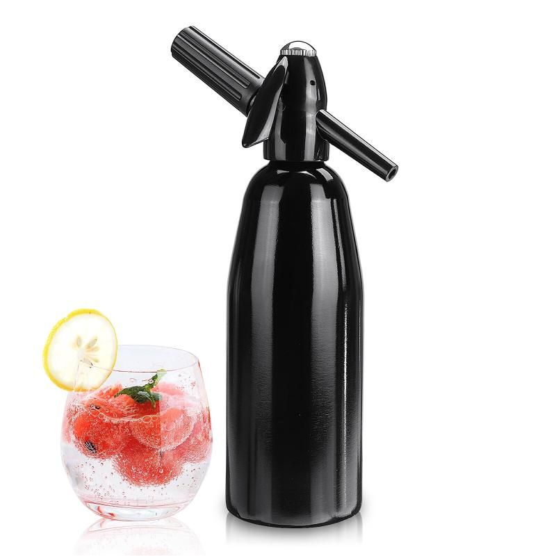 Soda Siphon Sparkling Water Maker (Black)