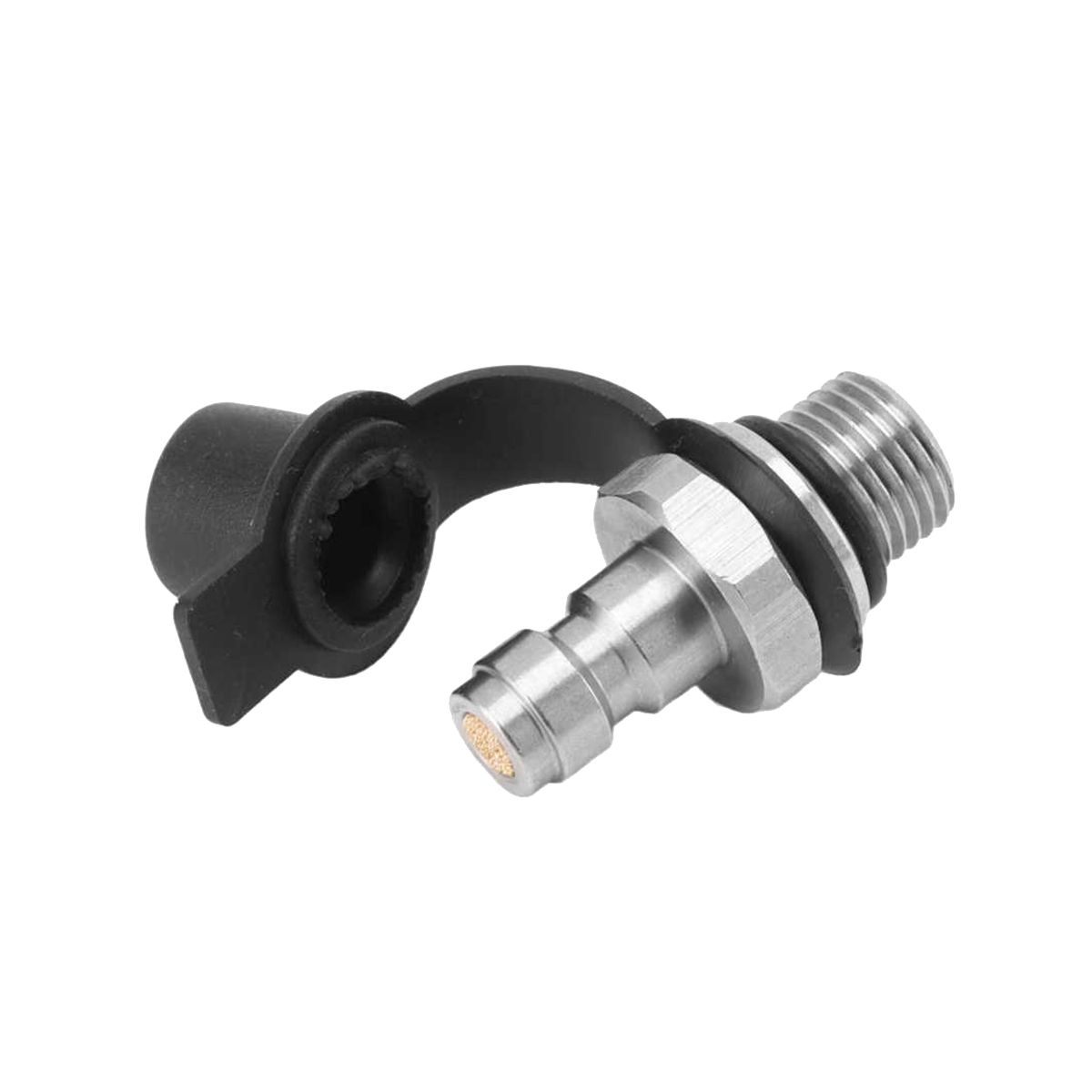CO2 Inflation Connector 38-24UNF Male Inflation Connector Stainless Steel Soda Water Bottle Parts with Gasket