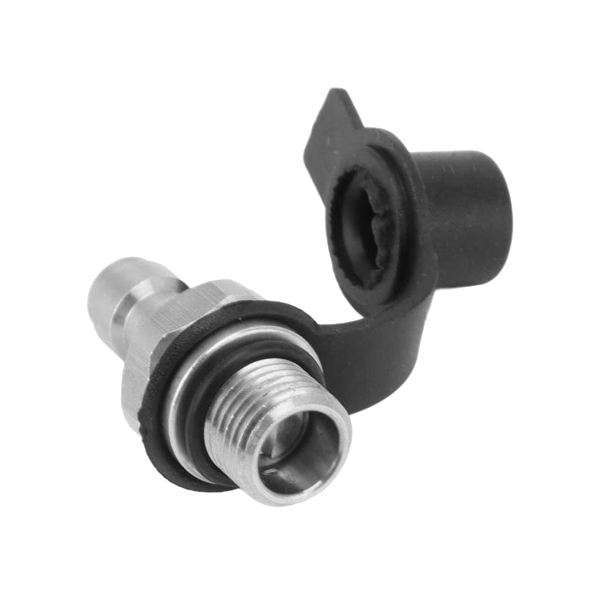 CO2 Inflation Connector 38-24UNF Male Inflation Connector Stainless Steel Soda Water Bottle Parts with Gasket
