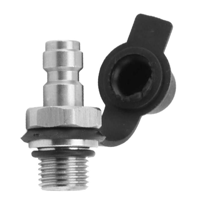 CO2 Inflation Connector 38-24UNF Male Inflation Connector Stainless Steel Soda Water Bottle Parts with Gasket