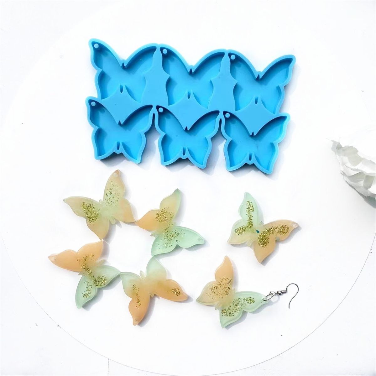 Silicone Mold DIY Butterfly Silicone Mold Blue