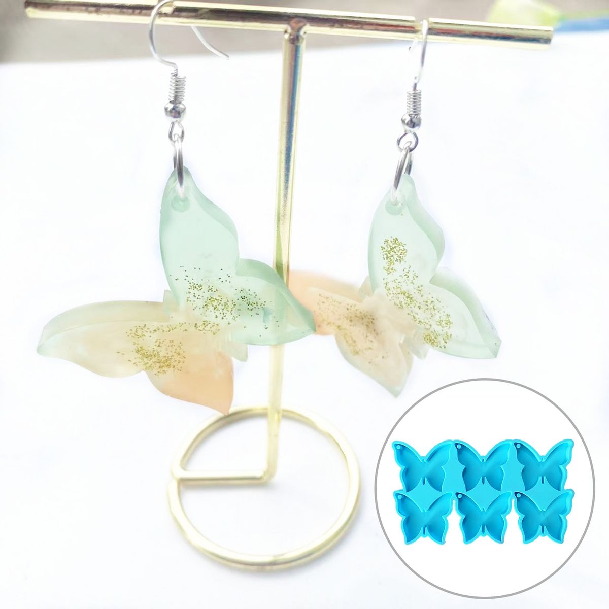 Silicone Mold DIY Butterfly Silicone Mold Blue