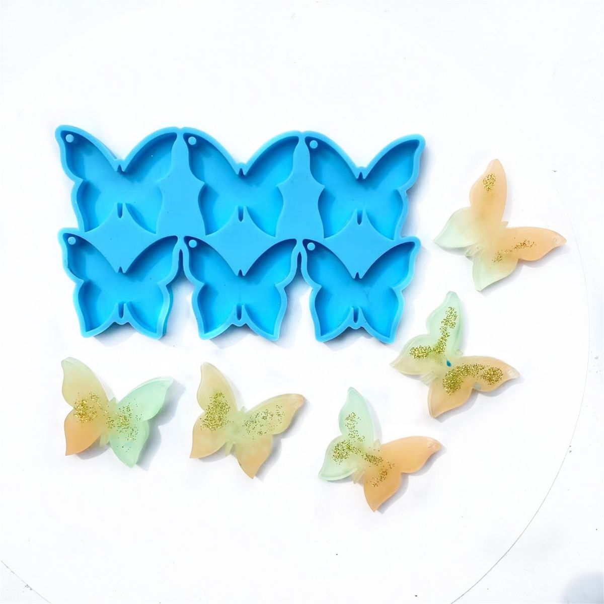 Silicone Mold DIY Butterfly Silicone Mold Blue