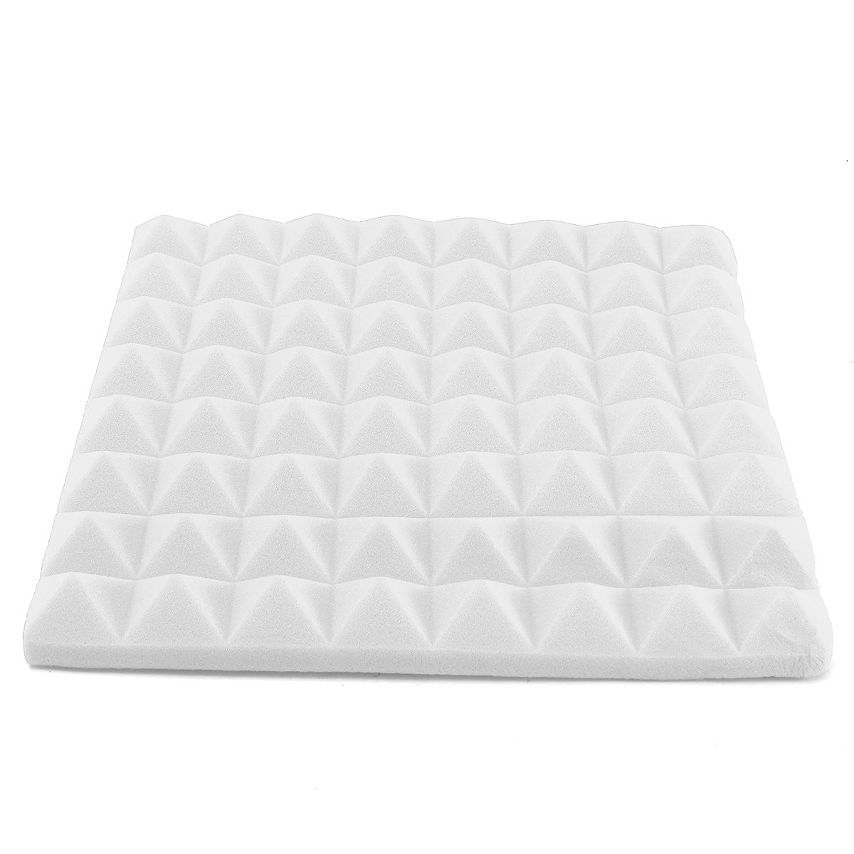 4pcs 30*30*5cm Soundproof Sponge Acoustic Panels Tiles Studio Sound Proofing Insulation Close Foam Mat For Studio, Piano Room, Drum Room, Anchor's Room, Home Theater, KTV, Meeting Rooms, Instrument Rooms, Etc. White (white)