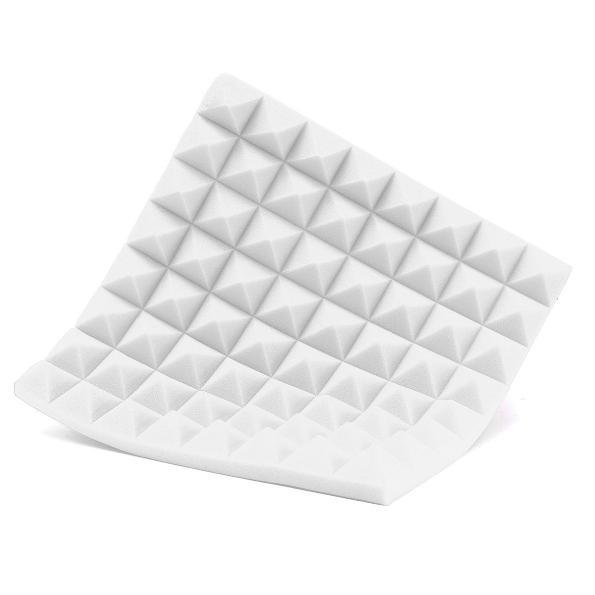 4pcs 30*30*5cm Soundproof Sponge Acoustic Panels Tiles Studio Sound Proofing Insulation Close Foam Mat For Studio, Piano Room, Drum Room, Anchor's Room, Home Theater, KTV, Meeting Rooms, Instrument Rooms, Etc. White (white)