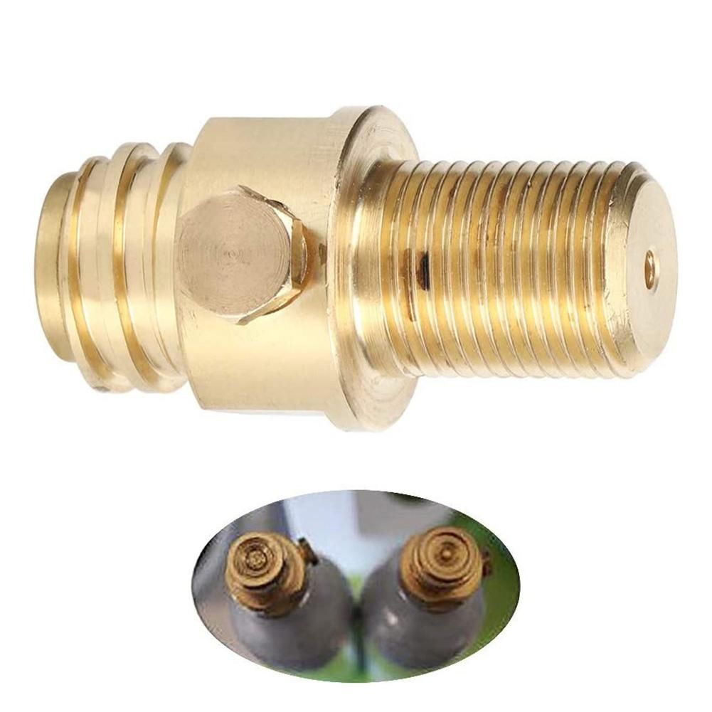 Soda Cylinder Valve CO2 Refill Adapter Converter M18X15 Soda Bottles Cylinder Refill Adapter for Tanks