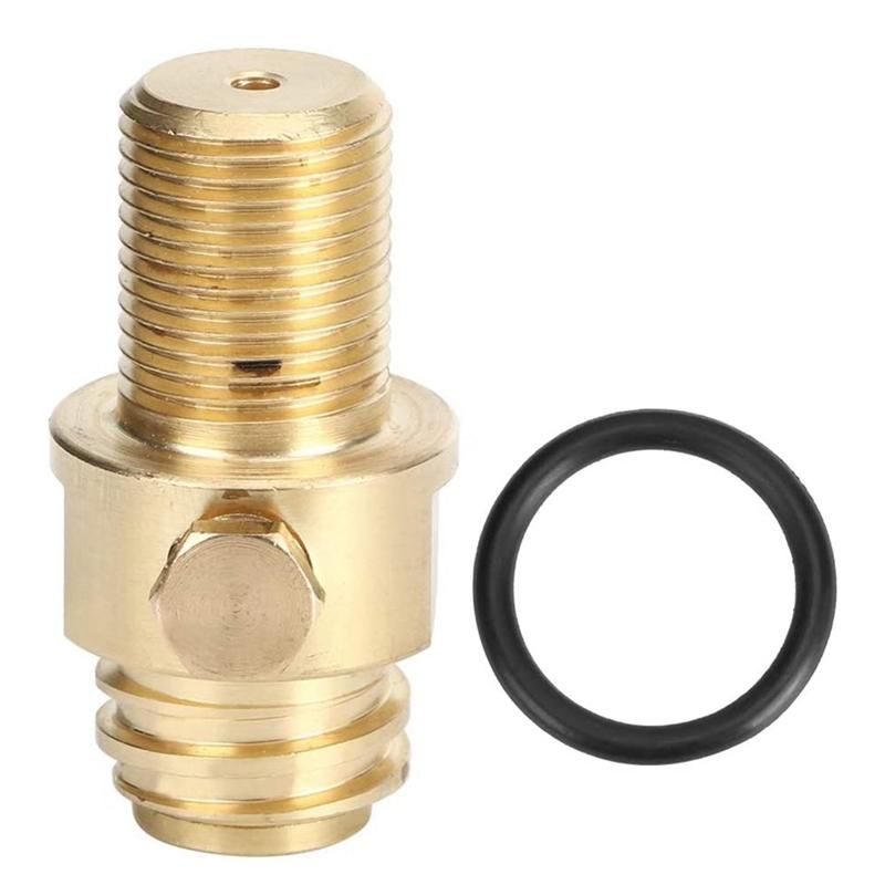 Soda Cylinder Valve CO2 Refill Adapter Converter M18X15 Soda Bottles Cylinder Refill Adapter for Tanks