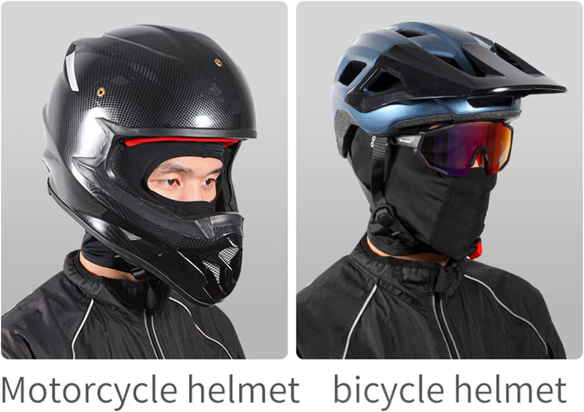 Summer Ice Silk Full Face Sunshade Cover Cap Motorcycle Mask