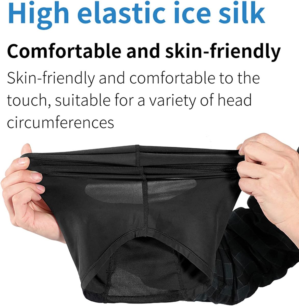 Summer Ice Silk Full Face Sunshade Cover Cap Motorcycle Mask